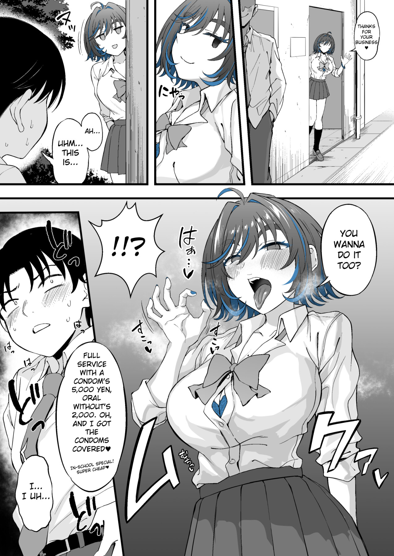Hentai Manga Comic-The Incident Of How The Gyaru I Like From Class Is Doing Compansated Dating Behind The School-Read-9